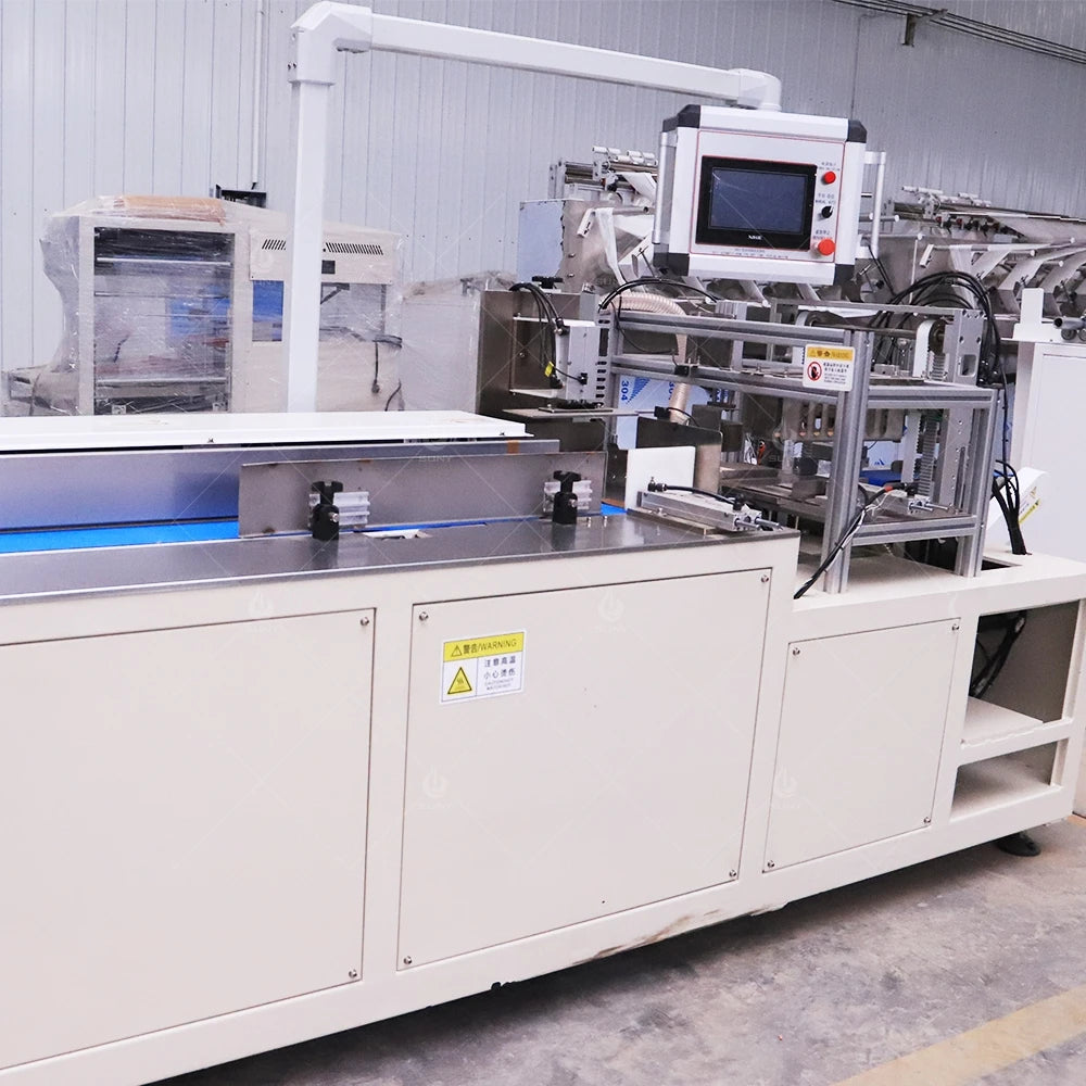 Fully Automatic V Fold Facial Tissue Manufacturing Machine Makeup Remover Soft Cotton Tissue Dry Wipes Making Packing Equipment