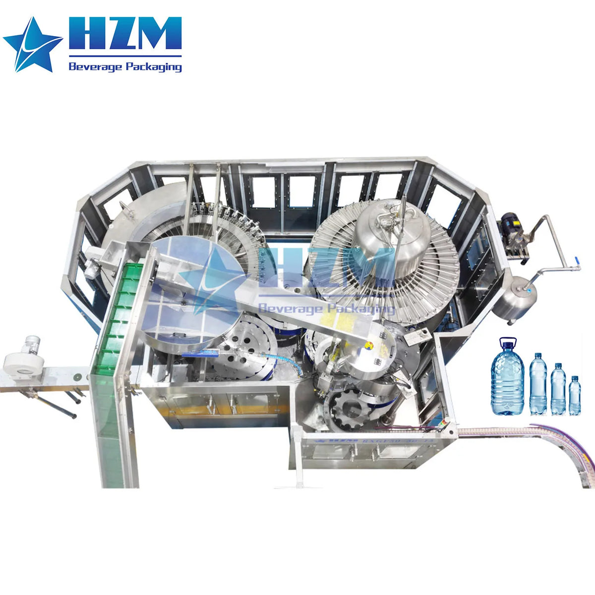 Complete Full Automatic 3 in 1 Plastic PET Bottle Pure Mineral Water Production Line Water Filling Machine