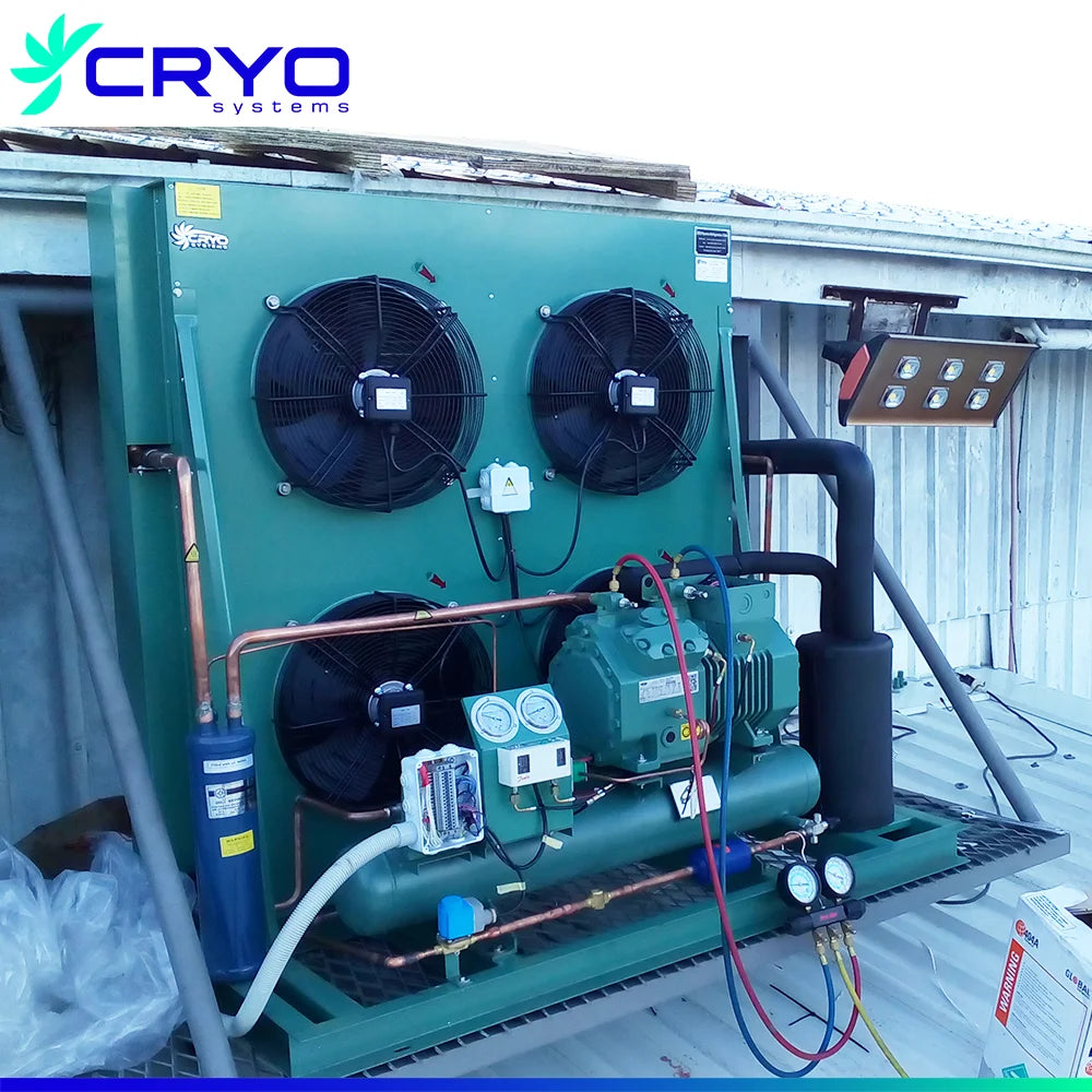 Low temperature industrial refrigeration equipment freezing freezer condensing units