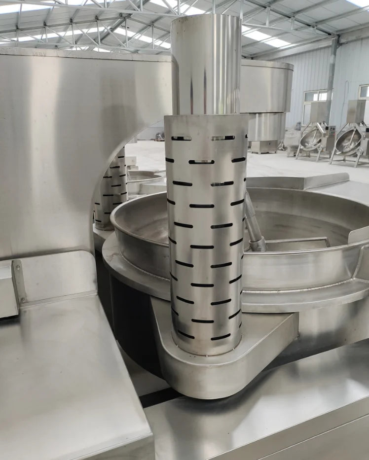 Good quality multi-claws planetary jacketed kettle automatic gas heating frying machine with mixer commercial granule fryer