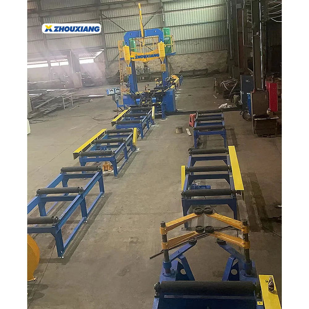 H Beam Gantry Type Metal Welding Straightening Machine-Auto For Steel Structure Production Line