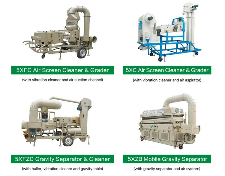 Combine Seed Cleaner Sesame Wheat Paddy Maize Corn Bean Selecting Cleaning Sorting Machine Gravity Separator