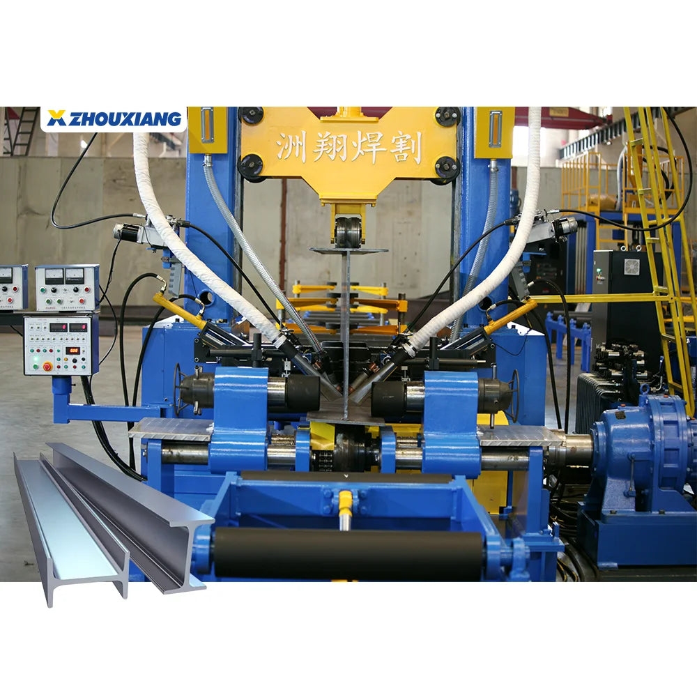 Fabrication Integrated Automatic H Beam Automatic Assembling Welding Making Machine