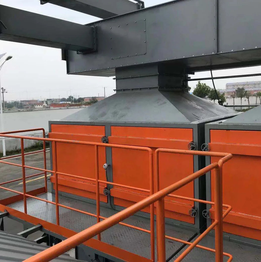 large air volume exhaust gas VOCs treatment technology activated carbon adsorption desorption catalytic combustion system