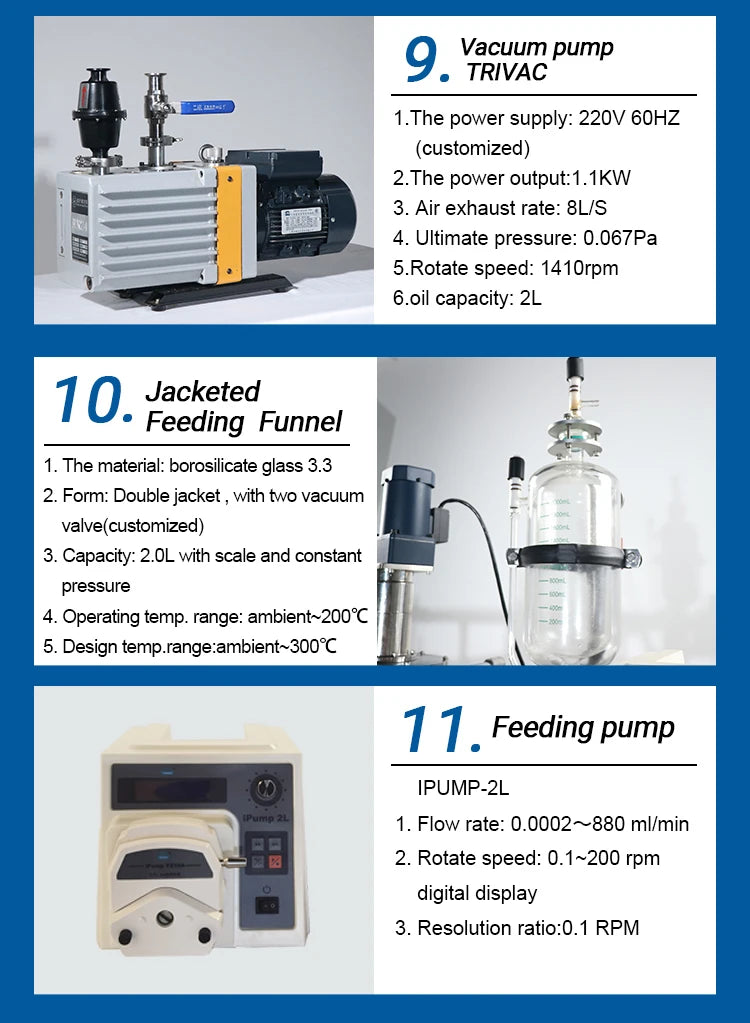 YUHUA used wiped film evaporator industrial distillation equipment solvent destilation unit
