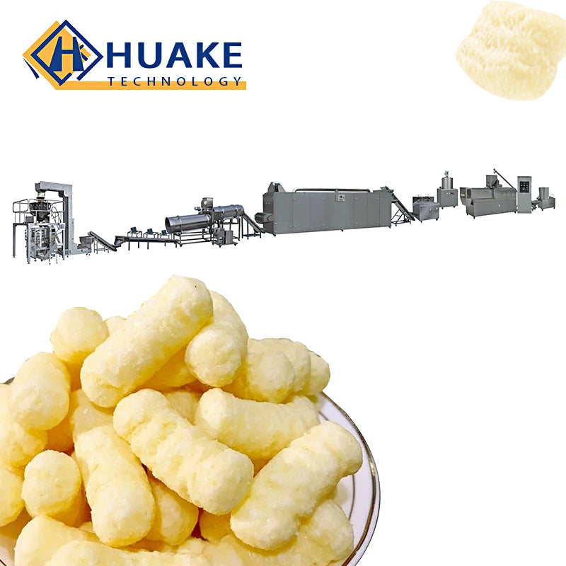 Snacks flakes food machine puff corn extruder snack food machinery extruder for snack food making machine