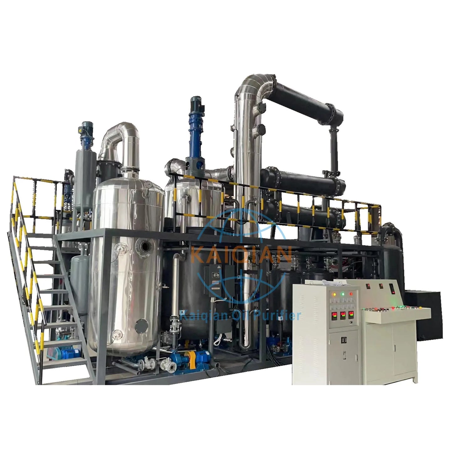 Waste Black Engine Oil Recycle Machine Refining Lube Oil To Heavy Base oil Plant