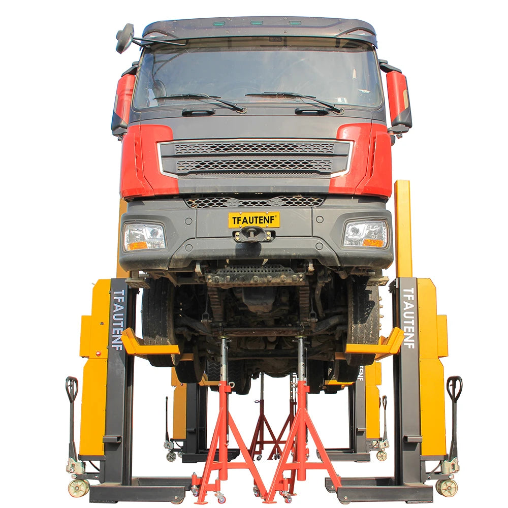 TFAUTENF 30 tons heavy duty Mobile column Lift electrical hydraulic truck and Bus Lift four post car lifter vehicle post lifts