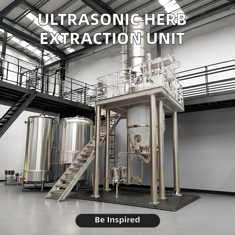 New Ultrasonic Herb Extract Tank Vacuum Ultrasonic Herb Extract Machine for Manufacturing Industries PLC Core Components