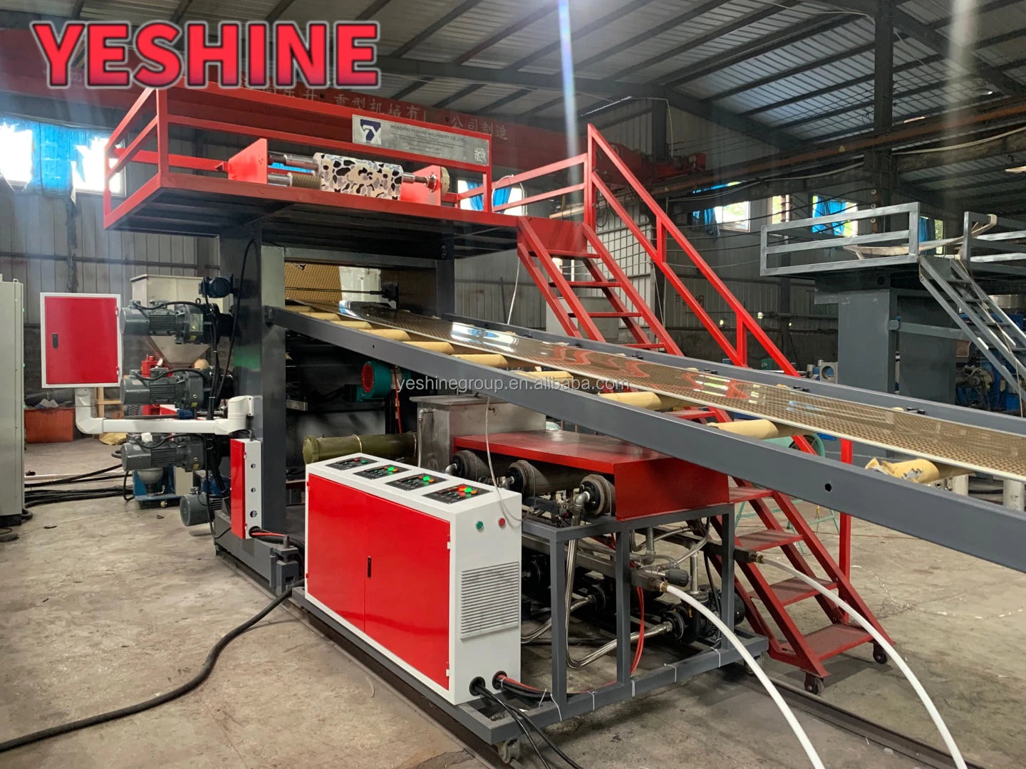 YESHINE Fully automatic High Accuracy Luggages Suitcase ABS PC Sheet Extruder Making Machine