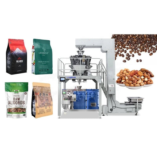 Horizontal Pecan Premade Preformed Zipper Bag Pouch Packaging Packing Machinery Machine