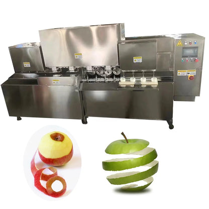Automatic apple peeling coring slicing machine apple peel and core machine apple peeler corer slicer cutting machine