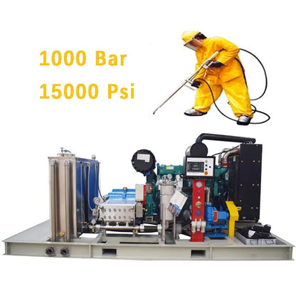 350bar to 3000bar high pressure water blasting reciprocating plunger pump water blasting equipment for sale
