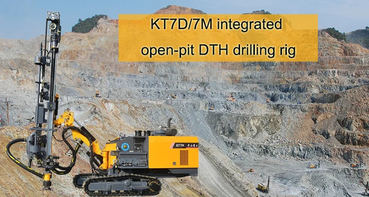 Hot selling Integrated Surface KT7D mining equipment built-in air compressor mining blasting drilling rig machine for sale
