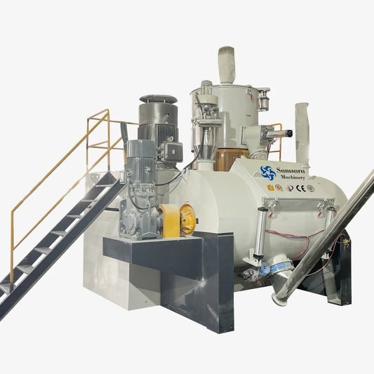Horizontal Plastic Pvc High Speed Blender Mixer Hot And Cold Compound Mixer Machine For WPC Flooring