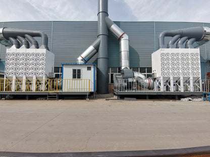 Large air volume fan duct custom central purification dust removal air filter system dust collector