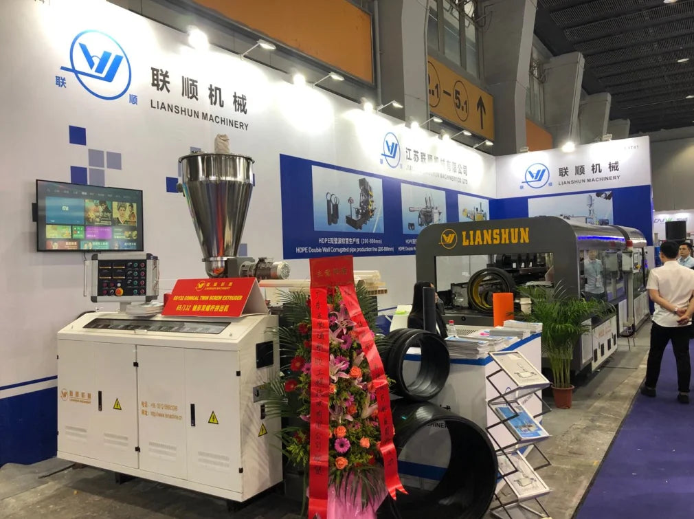 High performance twin screw extruder for plastic PVC pipe machine