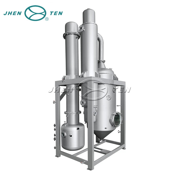 Stainless steel  oil evaporation equipment falling film vacuum concentrator evaporator