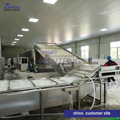 Full vegetable and fruit cassava sweet potato banana dates orange cleaning slicing and drying machine equipment processing line