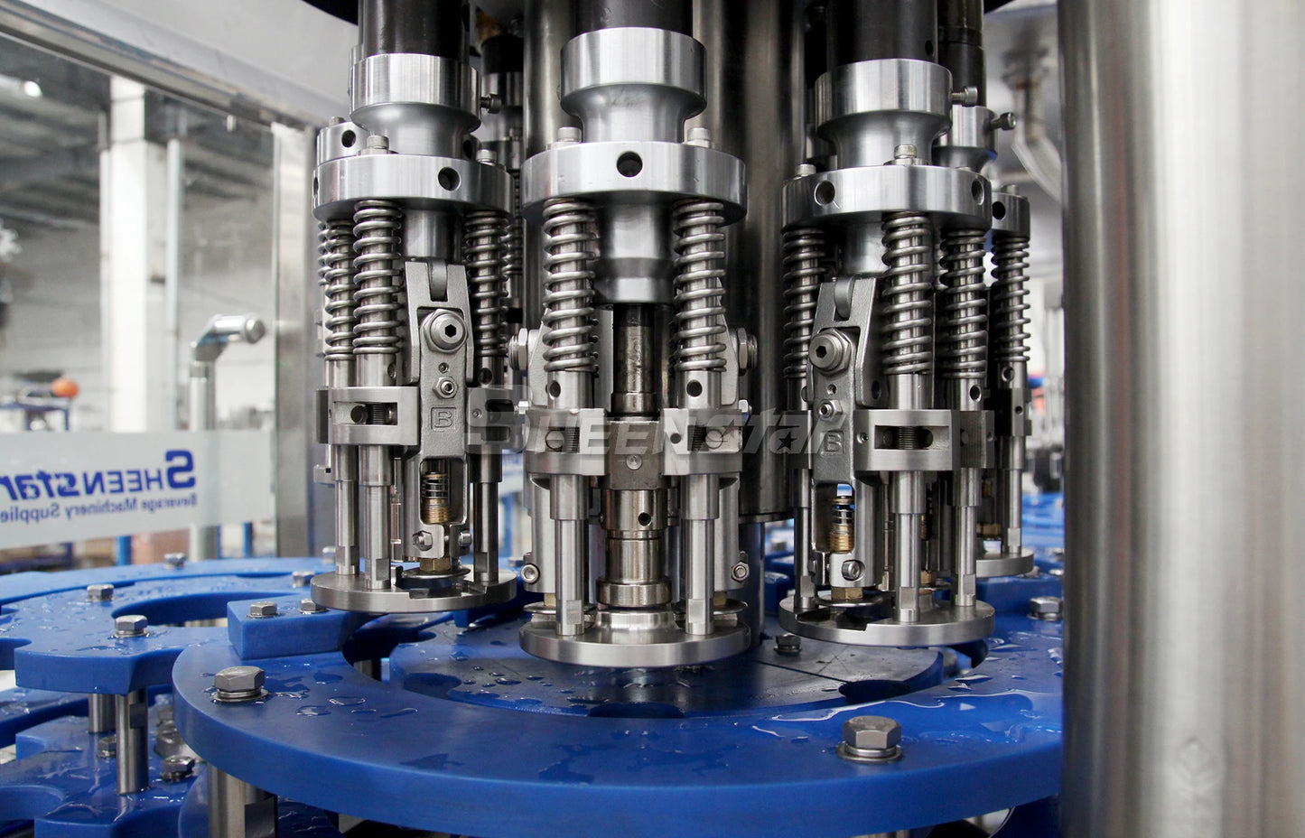 Fully automatic glass bottle washing filling capping packing machine