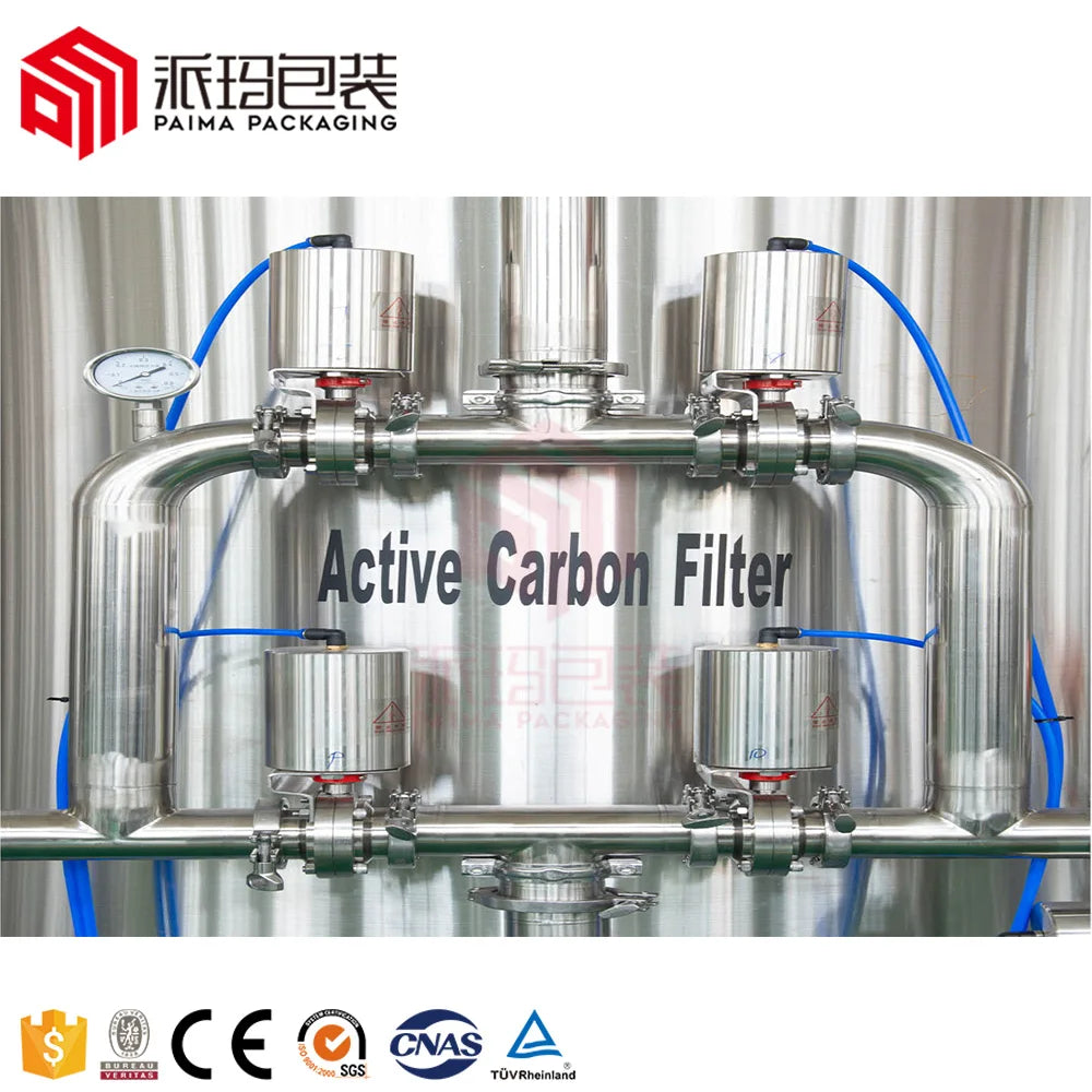 Large Speed 20000LPH Water Treatment System / RO Water Desalination Line / Well Water Treatment Equipment