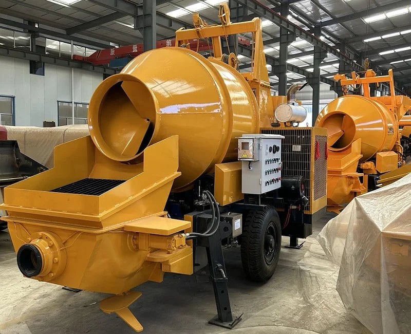 Fully hydraulic power Diesel Cement Mini Concrete Pump With Mixer Price For Construction Works For Sale for building