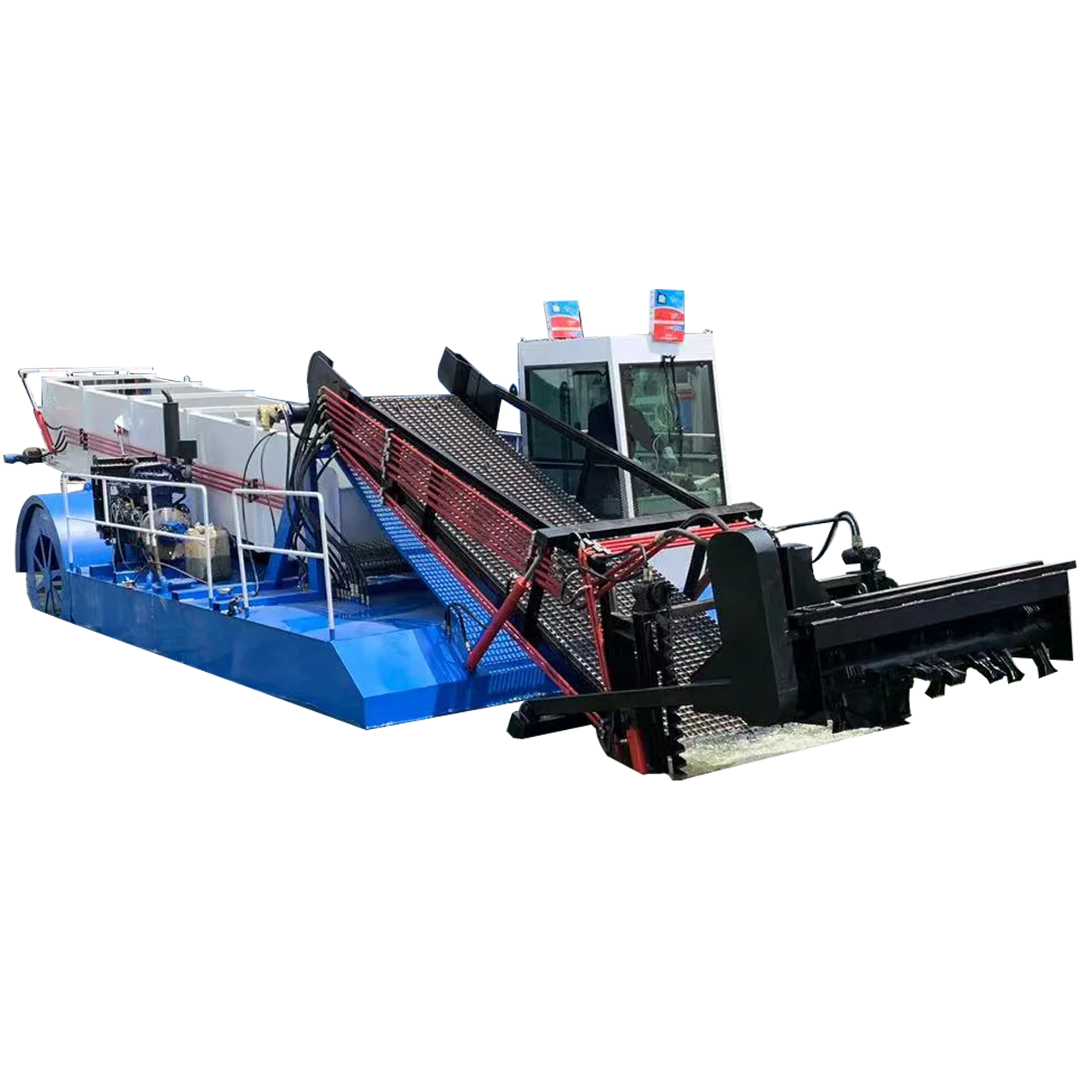 Keda aquatic harvester river and lake cleaning machine for sale Grass Harvester Combine Machinery