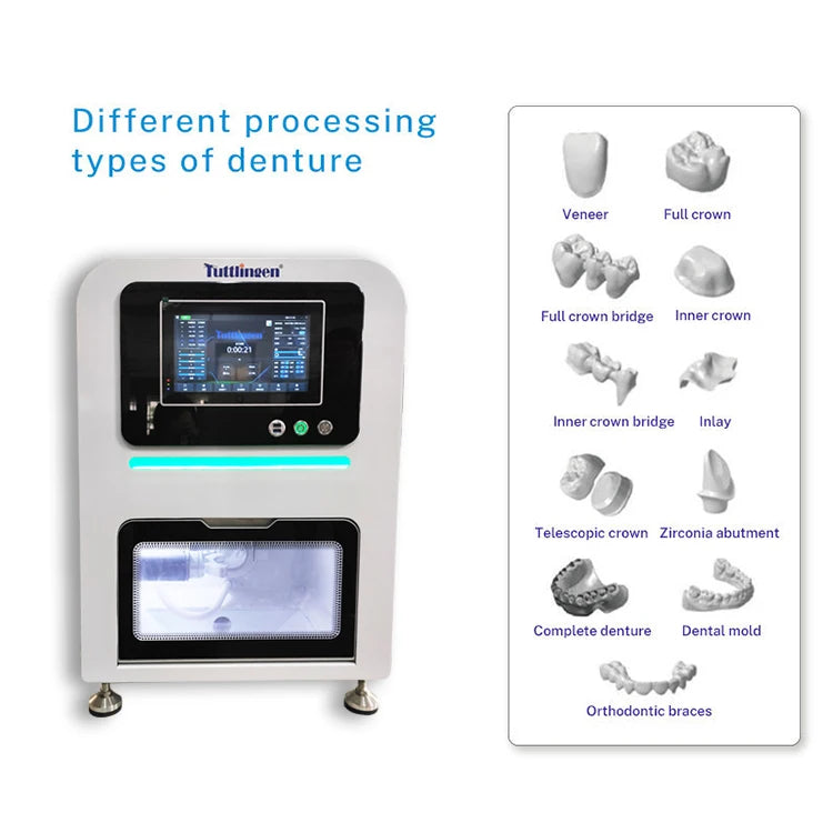 New High Precision High-performance spindle 5 Axis dental Milling Machine dry milling Dental Laboratory Equipment T10-A