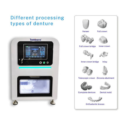 New High Precision High-performance spindle 5 Axis dental Milling Machine dry milling Dental Laboratory Equipment T10-A