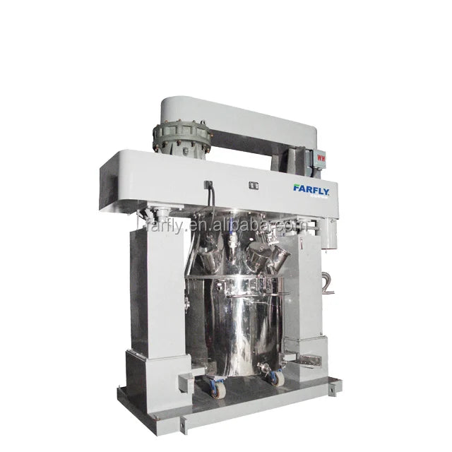 High viscosity two shaft hot melt adhesive planetary mixer with heater