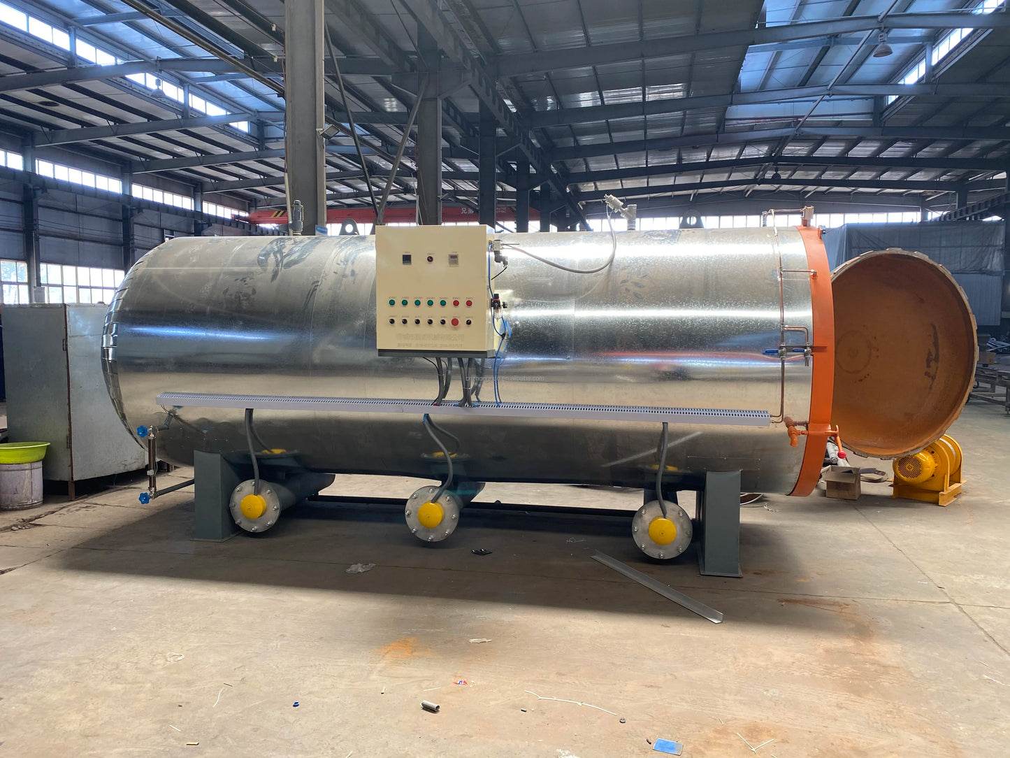 Commercial mushroom substrate sterilizer steam mushroom autoclave