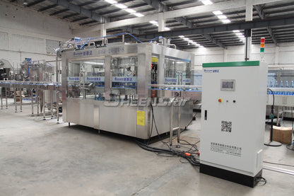 Fully automatic glass bottle washing filling capping packing machine