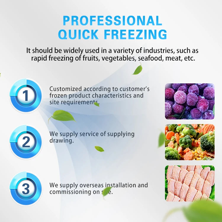 freezer quick freezing iqf machine iqf tunnel freezer freezing machine fish