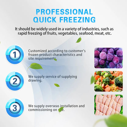 freezer quick freezing iqf machine iqf tunnel freezer freezing machine fish