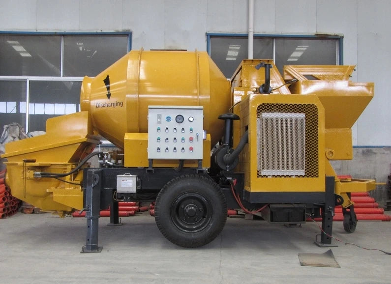 Fully hydraulic power Diesel Cement Mini Concrete Pump With Mixer Price For Construction Works For Sale for building