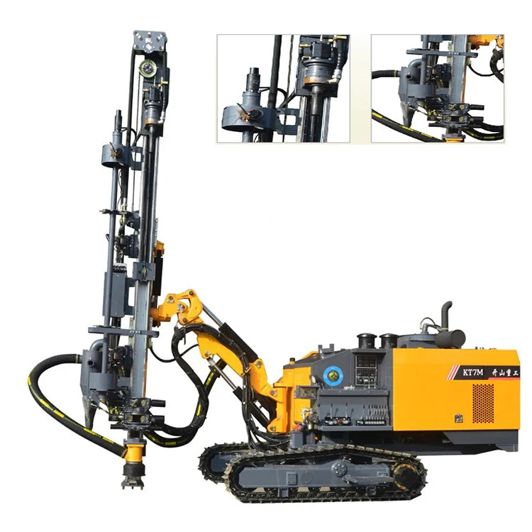 Hot selling Integrated Surface KT7D mining equipment built-in air compressor mining blasting drilling rig machine for sale