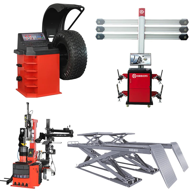 Customized Full Set Car Maintenance Equipment Wheel Alignment Tyre Changer for Workshop Repair Customized Vehicle Equipment