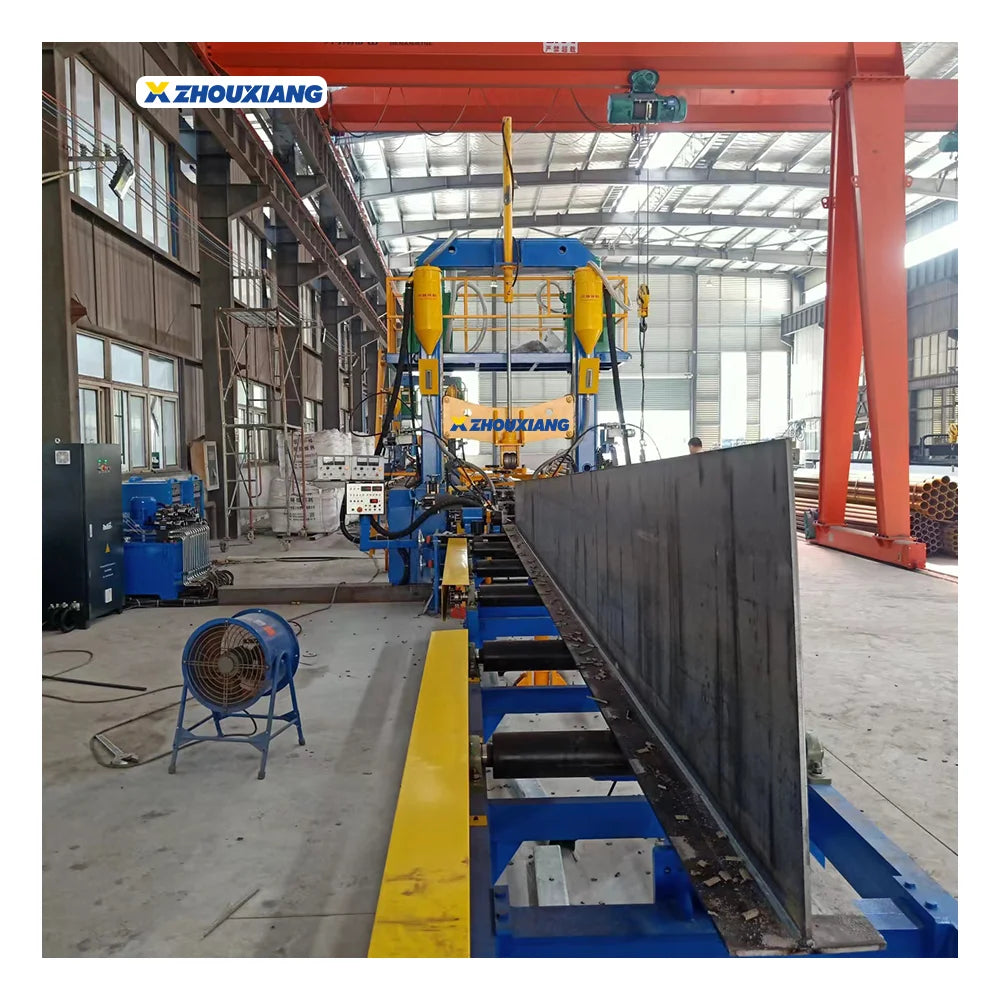 H Beam Gantry Type Metal Welding Straightening Machine-Auto For Steel Structure Production Line