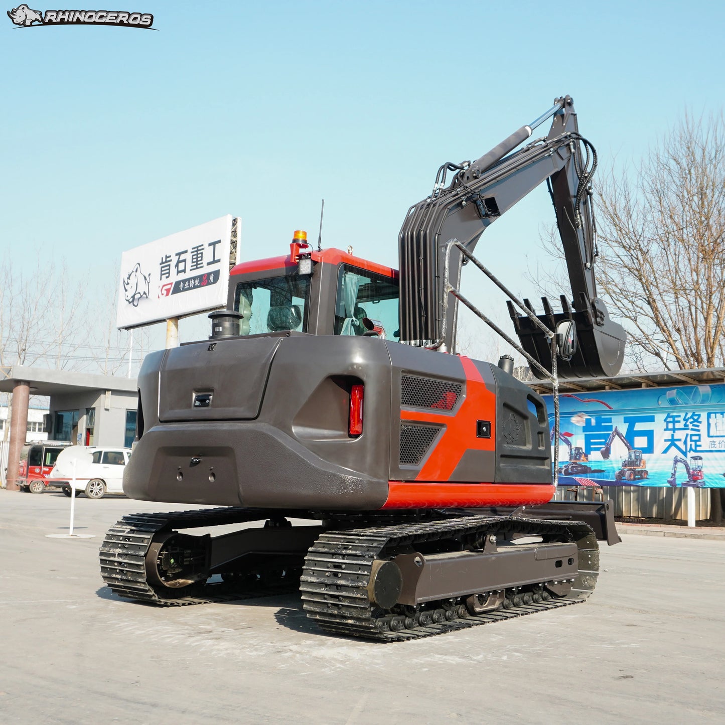 RHINOCEROS farm mini excavator 3.5TON 4TON 6TON 7TON 8TON EPA/Euro5 engine bagger crawler digger machine 6 ton excavator