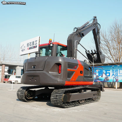RHINOCEROS farm mini excavator 3.5TON 4TON 6TON 7TON 8TON EPA/Euro5 engine bagger crawler digger machine 6 ton excavator