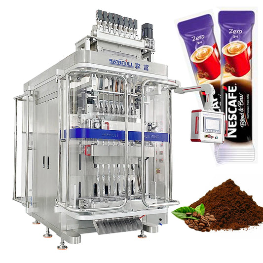 Samfull automatic multi lane instant coffee packing machine spice powder package machine sachet coffee filling packaging machine