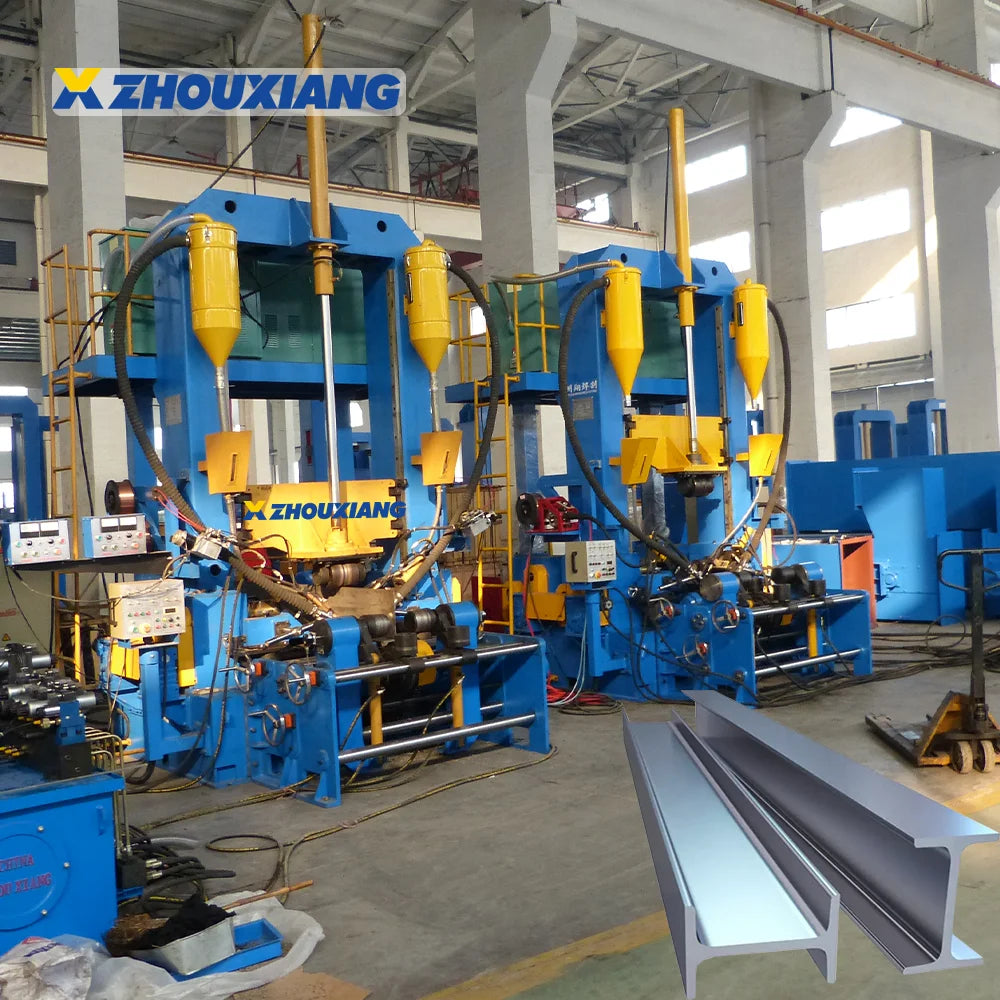 Metal H Beam Production Product Processing Line H Beam Assembling Welding Straightening Machine