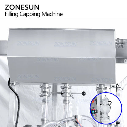 ZONESUN ZS-AFC12 Automatic Rotary Yogurt Juice Drink Paste Liquid Spout Pouch Bag Filling Capping Machine