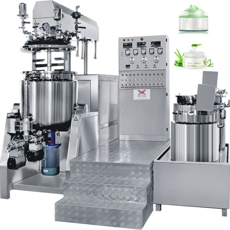 1000L Hydraulic Lifting Mixer Vacuum Emulsifying Mixer Cosmetic Homogenizer Flexy 2 in 1 Blender & Grinder 2200w | 4 L Jar (co