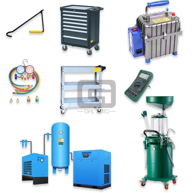 GHL One Stop Service Tire Changer Machine and Balancer Kit Combo Workshop Parts Equipment Solution for Garage