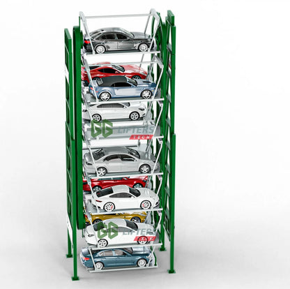 Mechanical Intelligent Rotary Parking Lot Lift System Vertical Multi-Storey Car Storage Motor-Driven Automatic Smart Parking