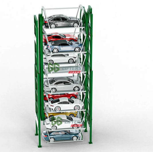Mechanical Intelligent Rotary Parking Lot Lift System Vertical Multi-Storey Car Storage Motor-Driven Automatic Smart Parking