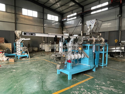 Twin Screw Wet Type Floating Fish Feed Extruder Machine