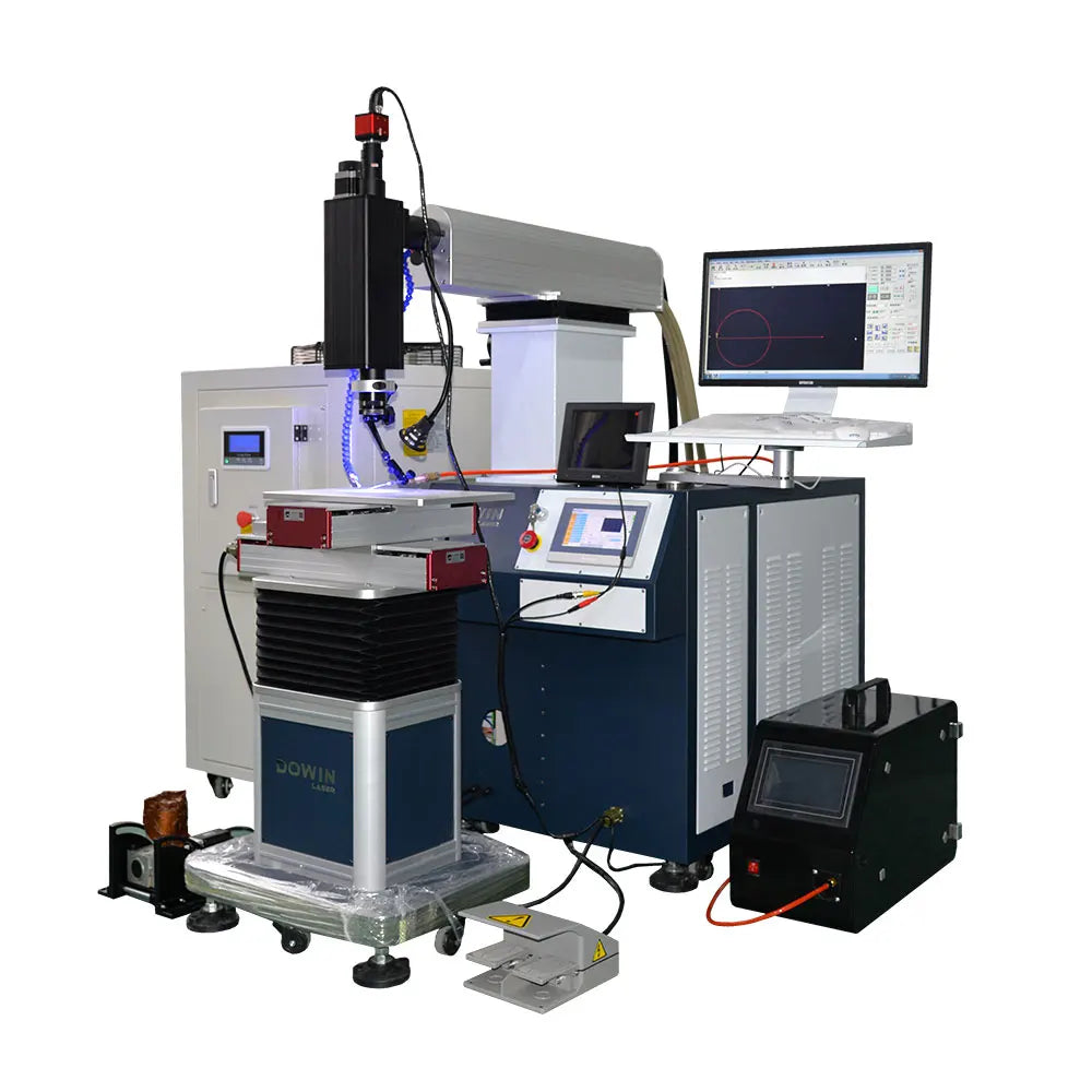 1500W Optical fiber laser welding machine crane arm new mould laser soldering machine iron for welding large molds repair