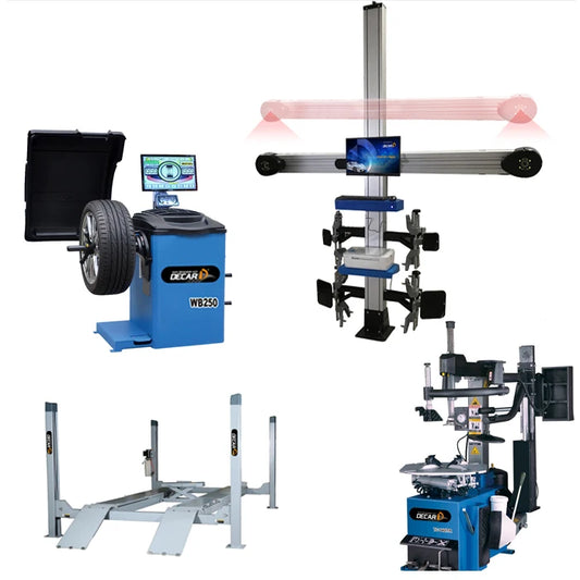 Decar tyre changer and wheel balancer combo Vehicle equipments wheel aligner car lifting machine